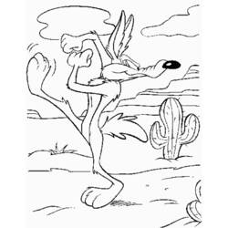 Disegno da colorare: Coyote (Animali) #4482 - Pagine da Colorare Stampabili Gratuite