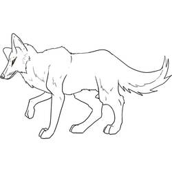 Disegno da colorare: Coyote (Animali) #4484 - Pagine da Colorare Stampabili Gratuite