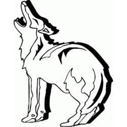 Disegno da colorare: Coyote (Animali) #4505 - Pagine da Colorare Stampabili Gratuite