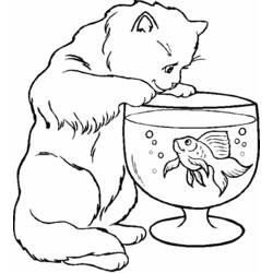 Disegno da colorare: Gatto (Animali) #1782 - Pagine da Colorare Stampabili Gratuite