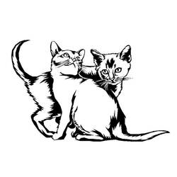 Disegno da colorare: Gatto (Animali) #1785 - Pagine da Colorare Stampabili Gratuite