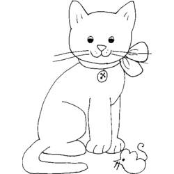 Disegno da colorare: Gatto (Animali) #1848 - Pagine da Colorare Stampabili Gratuite