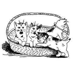 Disegno da colorare: Gatto (Animali) #1901 - Pagine da Colorare Stampabili Gratuite