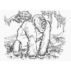 Disegno da colorare: King Kong (Cattivi) #79189 - Pagine da Colorare Stampabili Gratuite