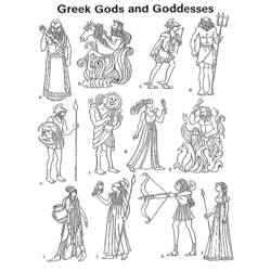 Disegne da colorare: mitologia greca - Pagine da Colorare Stampabili Gratuite
