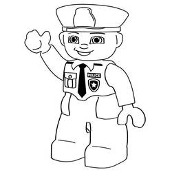 Disegno da colorare: Poliziotto (Mestieri e Professioni) #105388 - Pagine da Colorare Stampabili Gratuite