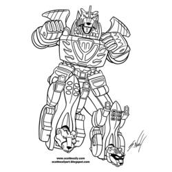 Disegno da colorare: Power Ranger (Supereroe) #50022 - Pagine da Colorare Stampabili Gratuite