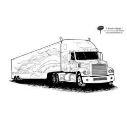 Disegno da colorare: Camion (Trasporto) #135749 - Pagine da Colorare Stampabili Gratuite