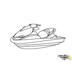 Disegno da colorare: Moto d'acqua / Seadoo (Trasporto) #139941 - Pagine da Colorare Stampabili Gratuite