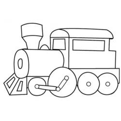 Disegno da colorare: Treno / Locomotiva (Trasporto) #135046 - Pagine da Colorare Stampabili Gratuite