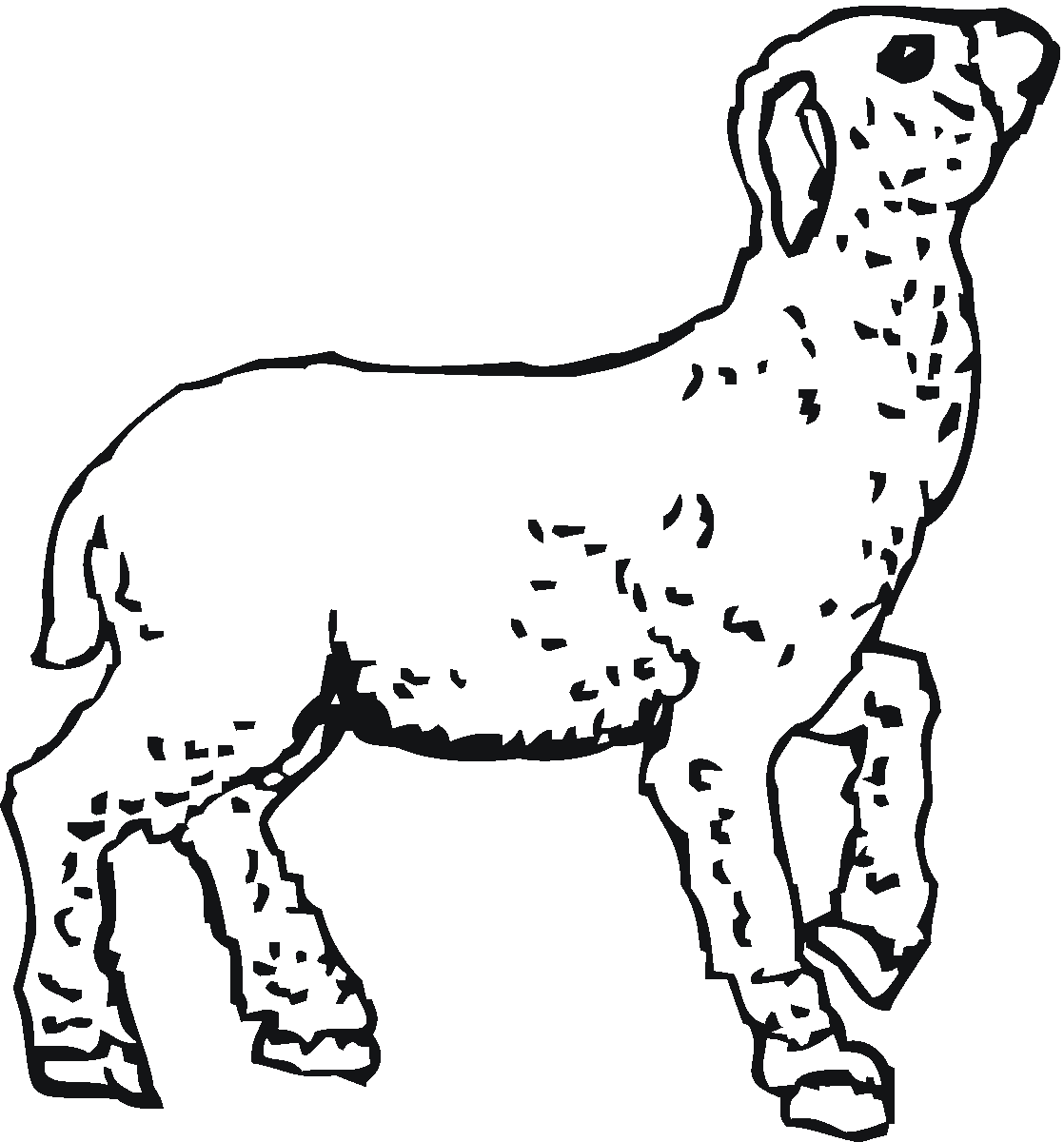 Disegno da colorare: Agnello (Animali) #250 - Pagine da Colorare Stampabili Gratuite