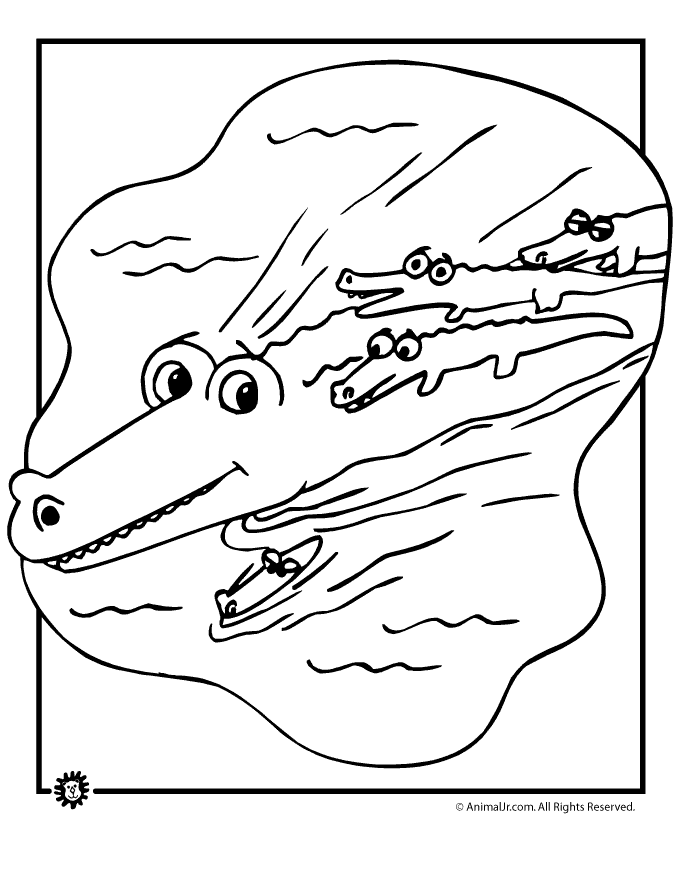 Disegno da colorare: Alligatore (Animali) #405 - Pagine da Colorare Stampabili Gratuite