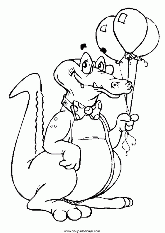 Disegno da colorare: Alligatore (Animali) #416 - Pagine da Colorare Stampabili Gratuite