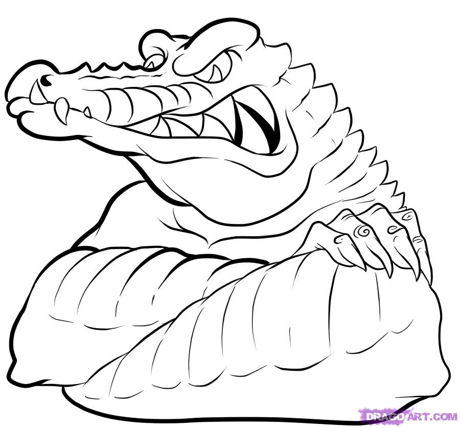 Disegno da colorare: Alligatore (Animali) #423 - Pagine da Colorare Stampabili Gratuite