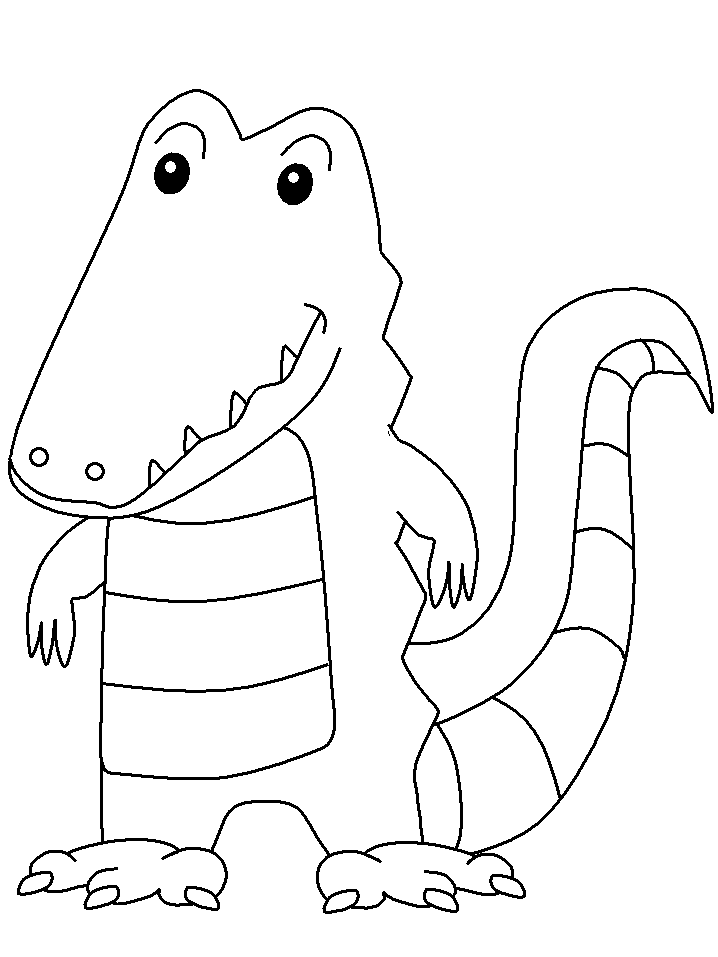Disegno da colorare: Alligatore (Animali) #453 - Pagine da Colorare Stampabili Gratuite