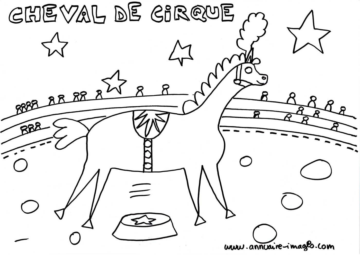Disegno da colorare: Animali da circo (Animali) #20950 - Pagine da Colorare Stampabili Gratuite