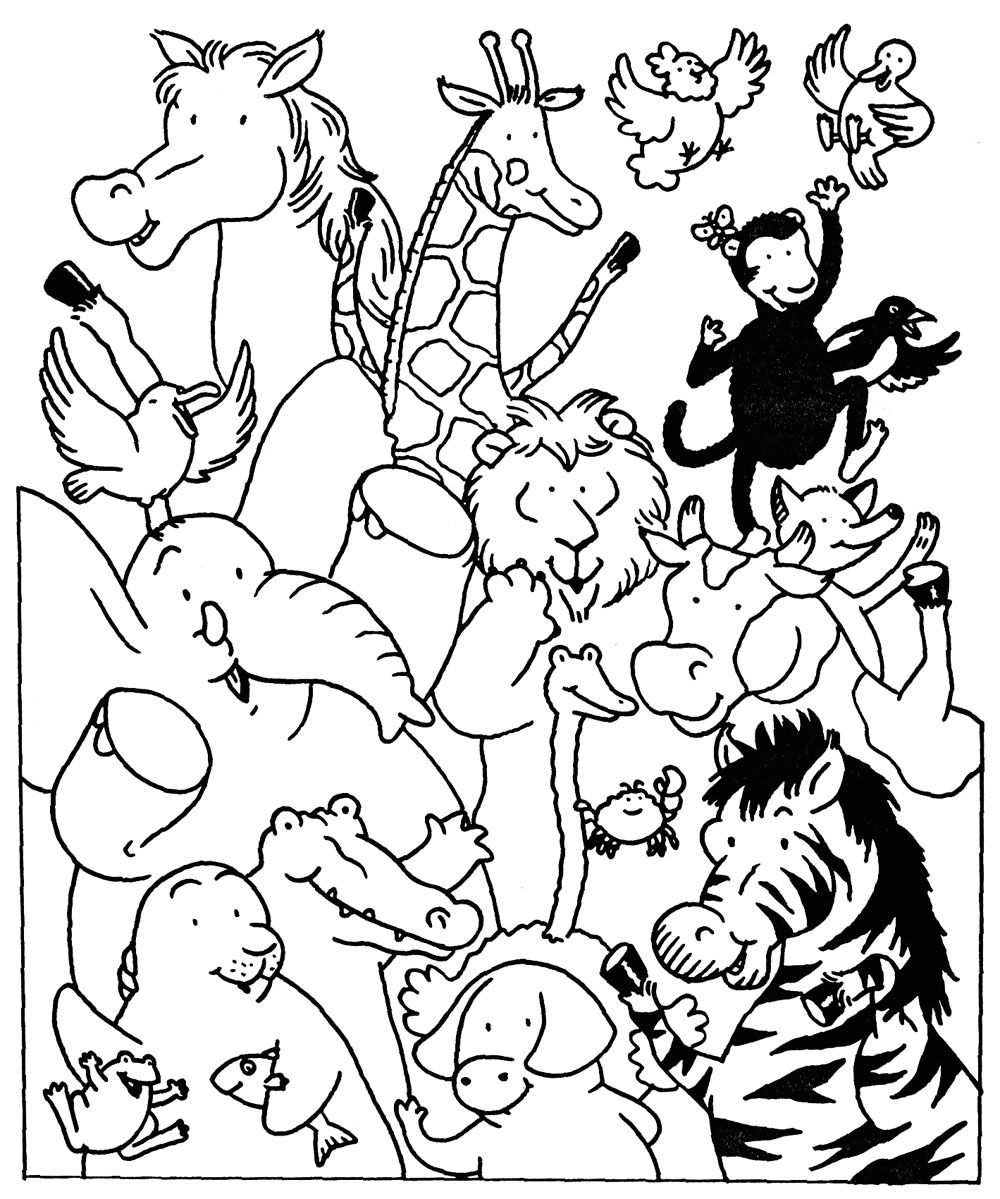 Disegno da colorare: Animali selvaggi/della giungla (Animali) #21080 - Pagine da Colorare Stampabili Gratuite