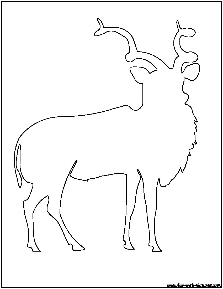 Disegno da colorare: Antilope (Animali) #22640 - Pagine da Colorare Stampabili Gratuite