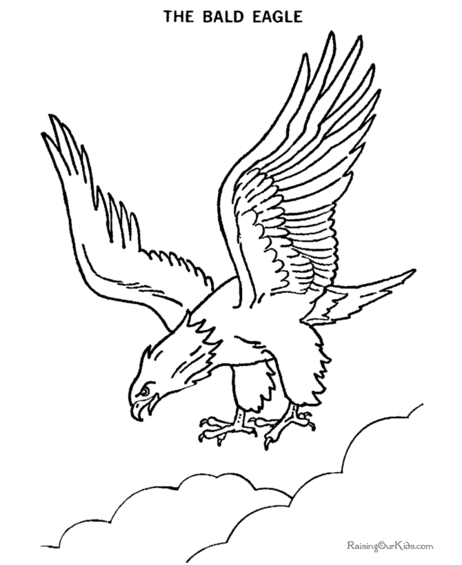 Disegno da colorare: Aquila (Animali) #293 - Pagine da Colorare Stampabili Gratuite