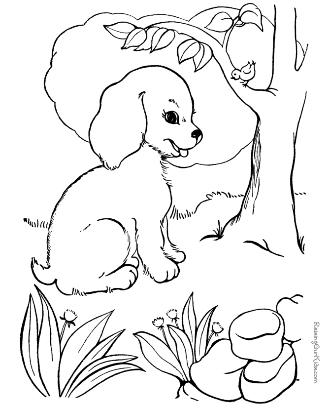 Disegno da colorare: Cane (Animali) #39 - Pagine da Colorare Stampabili Gratuite
