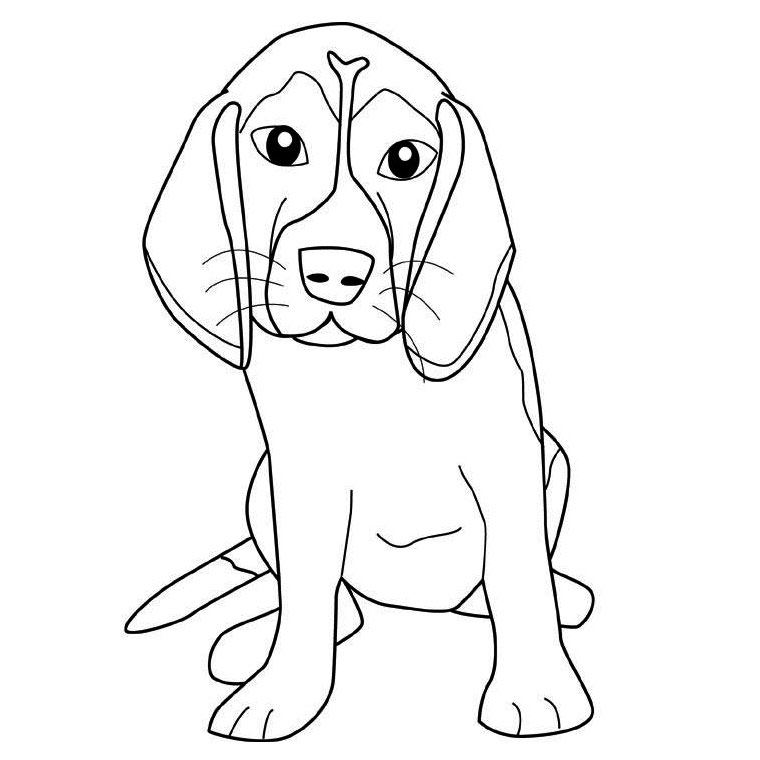 Disegno da colorare: Cane (Animali) #45 - Pagine da Colorare Stampabili Gratuite