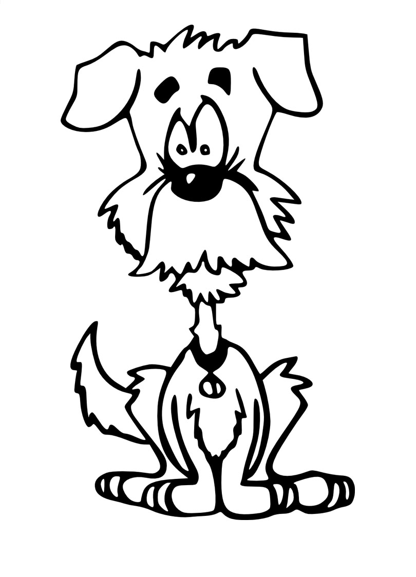 Disegno da colorare: Cane (Animali) #48 - Pagine da Colorare Stampabili Gratuite