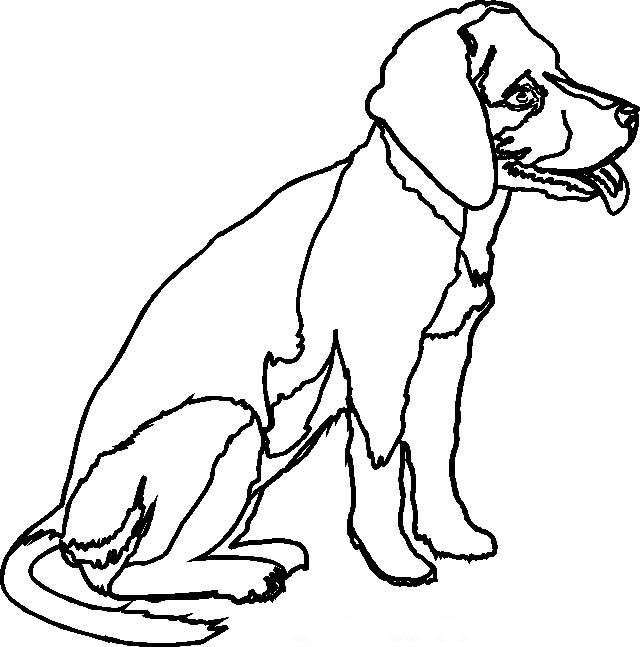 Disegno da colorare: Cane (Animali) #59 - Pagine da Colorare Stampabili Gratuite
