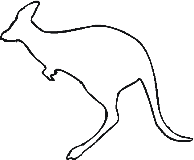 Disegno da colorare: Canguro (Animali) #9149 - Pagine da Colorare Stampabili Gratuite