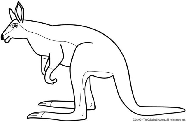 Disegno da colorare: Canguro (Animali) #9232 - Pagine da Colorare Stampabili Gratuite