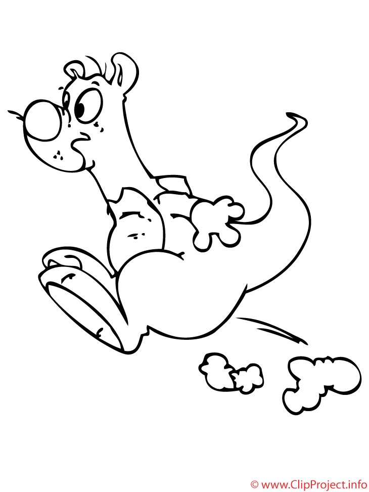Disegno da colorare: Canguro (Animali) #9259 - Pagine da Colorare Stampabili Gratuite