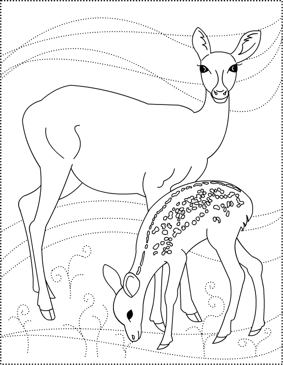 Disegno da colorare: capriolo (Animali) #2601 - Pagine da Colorare Stampabili Gratuite