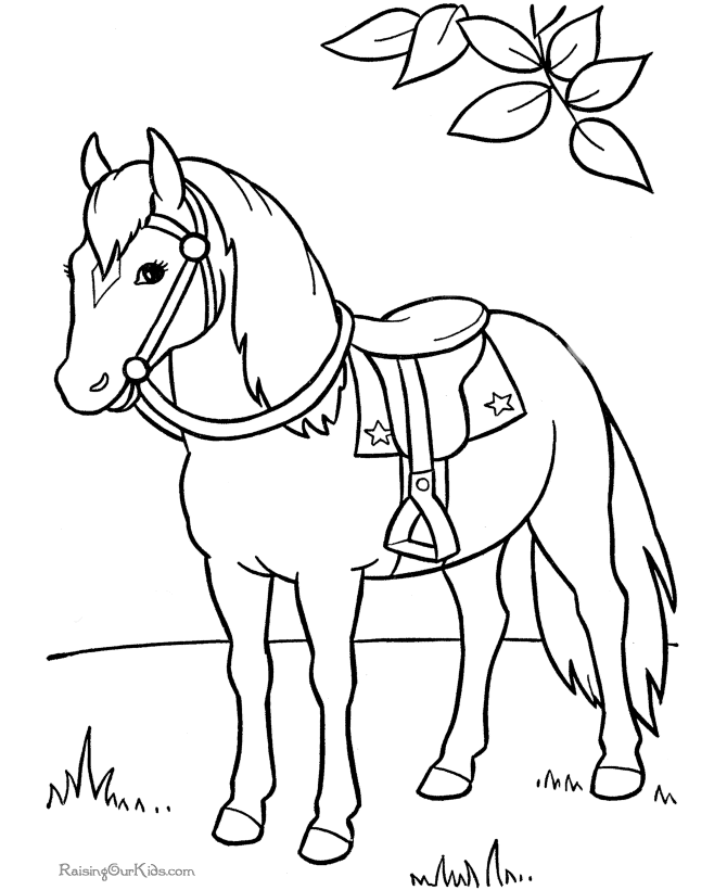 Disegno da colorare: Cavallo (Animali) #2161 - Pagine da Colorare Stampabili Gratuite
