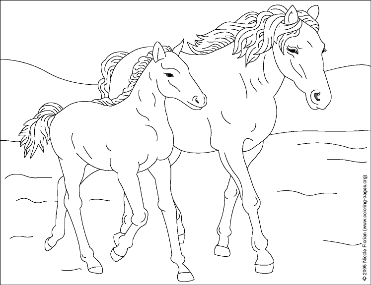 Disegno da colorare: Cavallo (Animali) #2165 - Pagine da Colorare Stampabili Gratuite