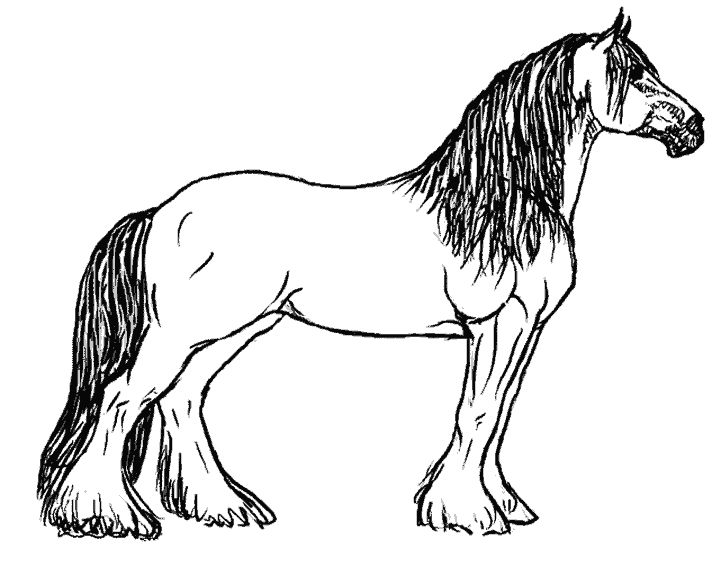 Disegno da colorare: Cavallo (Animali) #2166 - Pagine da Colorare Stampabili Gratuite