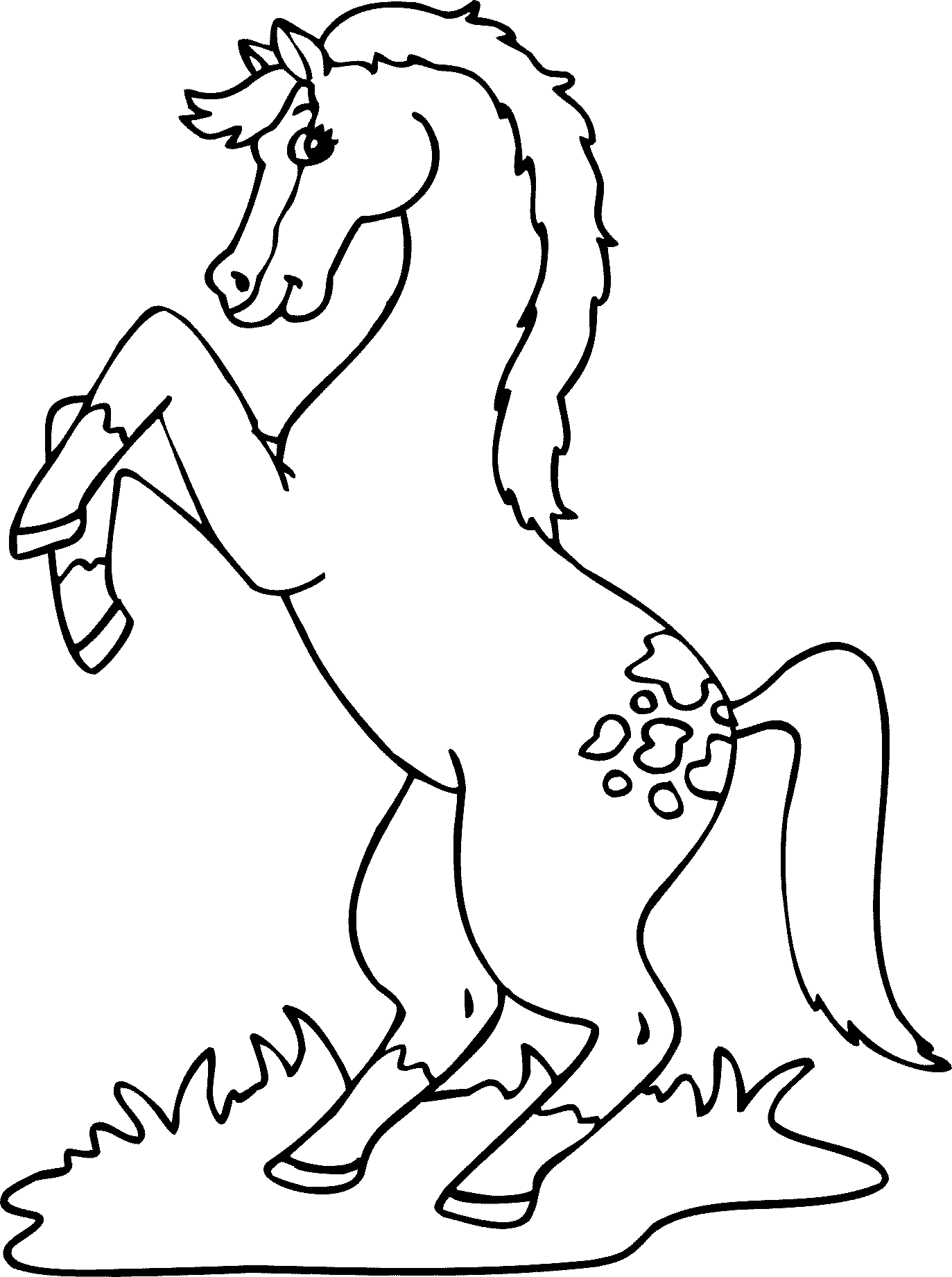 Disegno da colorare: Cavallo (Animali) #2169 - Pagine da Colorare Stampabili Gratuite