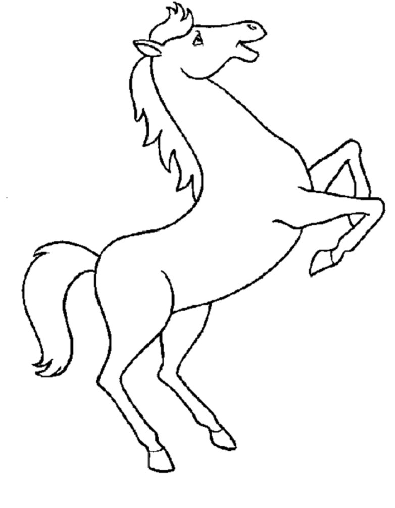 Disegno da colorare: Cavallo (Animali) #2171 - Pagine da Colorare Stampabili Gratuite