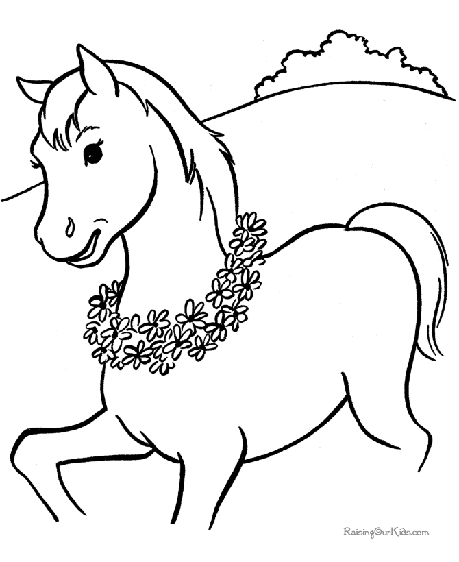 Disegno da colorare: Cavallo (Animali) #2181 - Pagine da Colorare Stampabili Gratuite