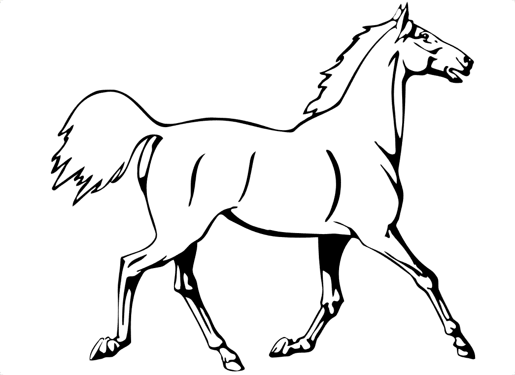 Disegno da colorare: Cavallo (Animali) #2182 - Pagine da Colorare Stampabili Gratuite