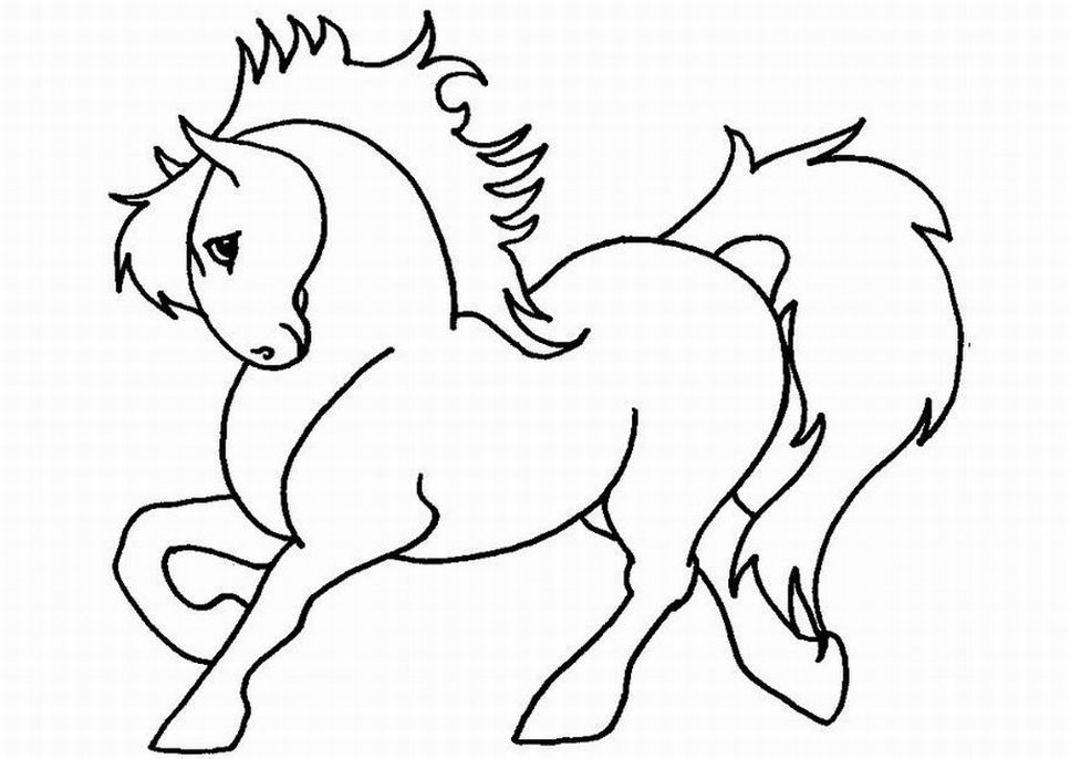 Disegno da colorare: Cavallo (Animali) #2186 - Pagine da Colorare Stampabili Gratuite