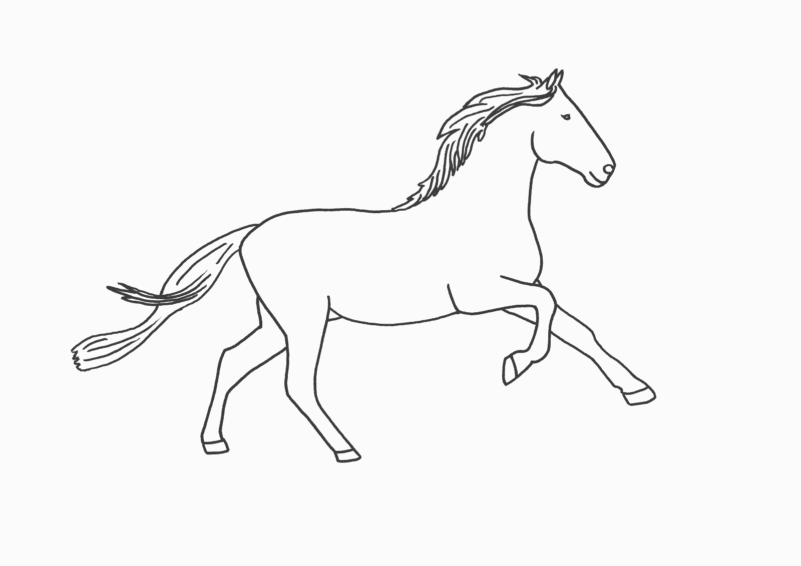 Disegno da colorare: Cavallo (Animali) #2196 - Pagine da Colorare Stampabili Gratuite