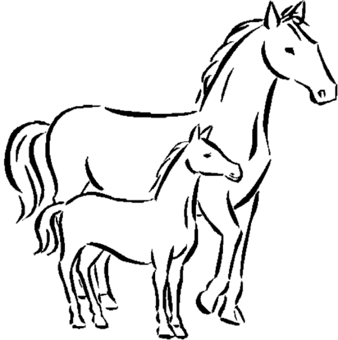Disegno da colorare: Cavallo (Animali) #2208 - Pagine da Colorare Stampabili Gratuite