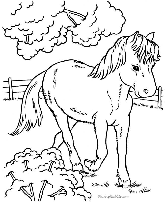 Disegno da colorare: Cavallo (Animali) #2212 - Pagine da Colorare Stampabili Gratuite