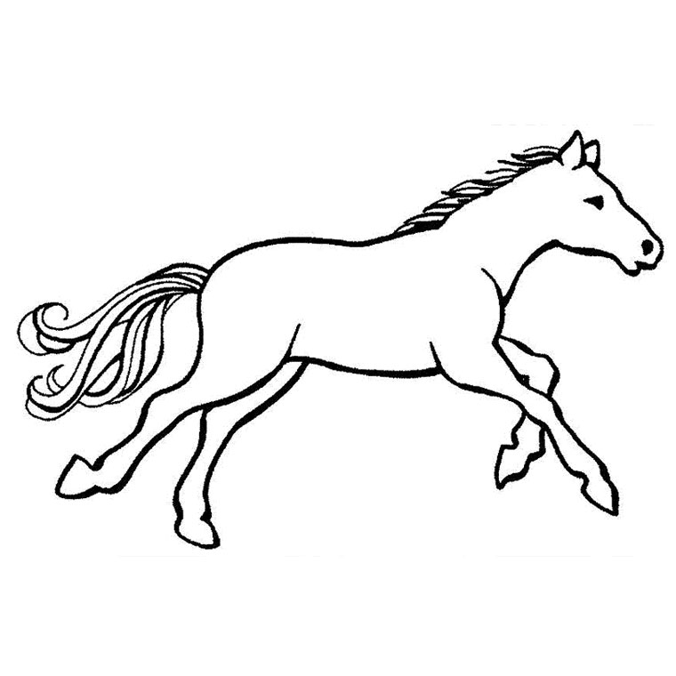 Disegno da colorare: Cavallo (Animali) #2213 - Pagine da Colorare Stampabili Gratuite