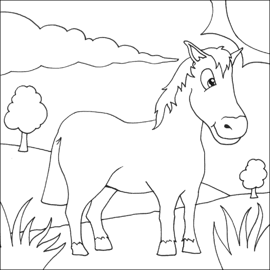 Disegno da colorare: Cavallo (Animali) #2220 - Pagine da Colorare Stampabili Gratuite