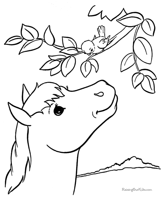 Disegno da colorare: Cavallo (Animali) #2227 - Pagine da Colorare Stampabili Gratuite