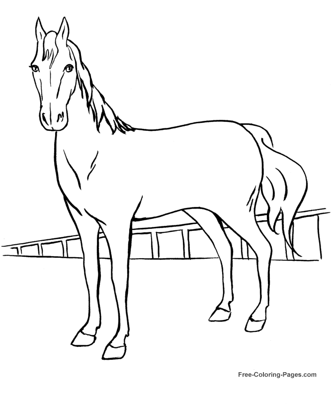 Disegno da colorare: Cavallo (Animali) #2231 - Pagine da Colorare Stampabili Gratuite