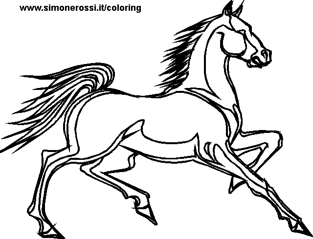 Disegno da colorare: Cavallo (Animali) #2265 - Pagine da Colorare Stampabili Gratuite