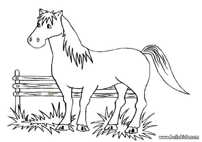 Disegno da colorare: Cavallo (Animali) #2269 - Pagine da Colorare Stampabili Gratuite
