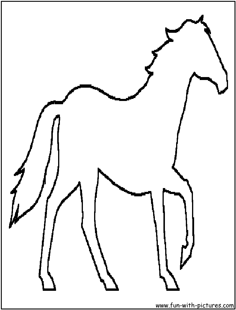 Disegno da colorare: Cavallo (Animali) #2270 - Pagine da Colorare Stampabili Gratuite