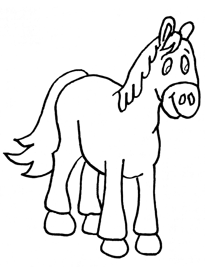 Disegno da colorare: Cavallo (Animali) #2315 - Pagine da Colorare Stampabili Gratuite